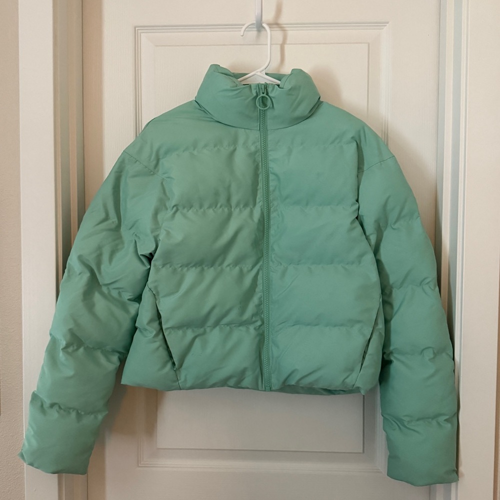 Mint Green Puffer Jacket